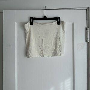 American Eagle Outfitters Cream Crop Top